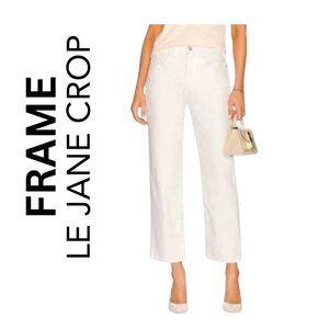 FRAME Le Jane Crop High Rise Size 26 New with Tags White